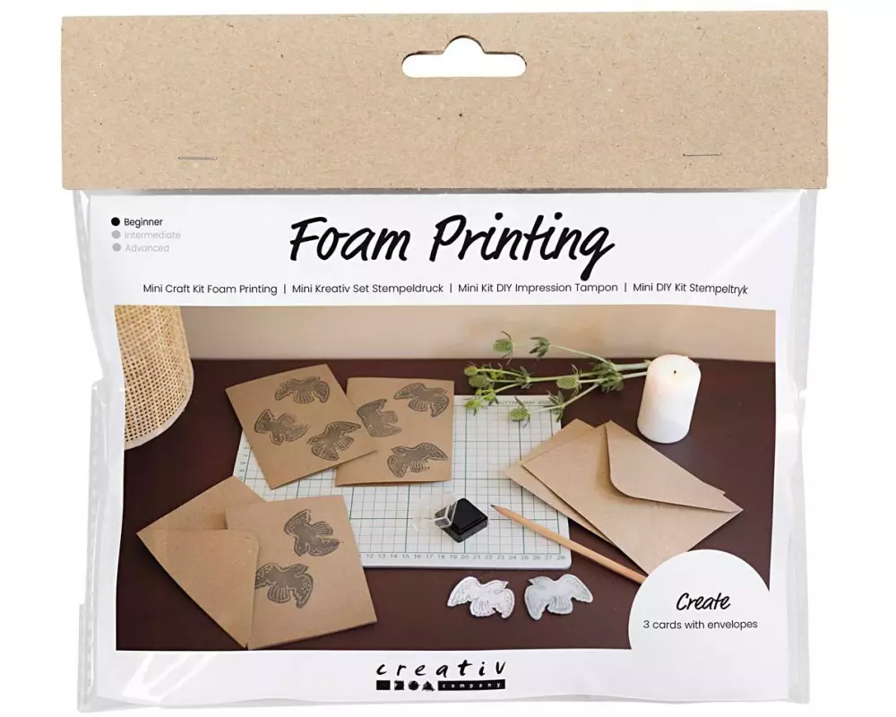 Creativ Company Bastelset Stempeldruck Tauben