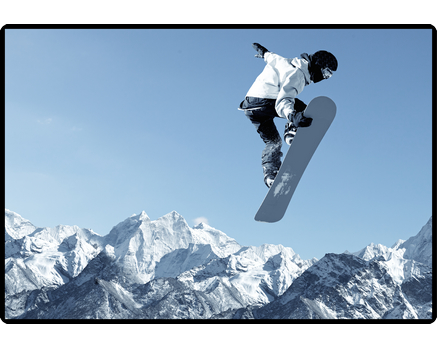 HANSA Schreibunterlage 50x34cm 41-6000.084 Snowboard