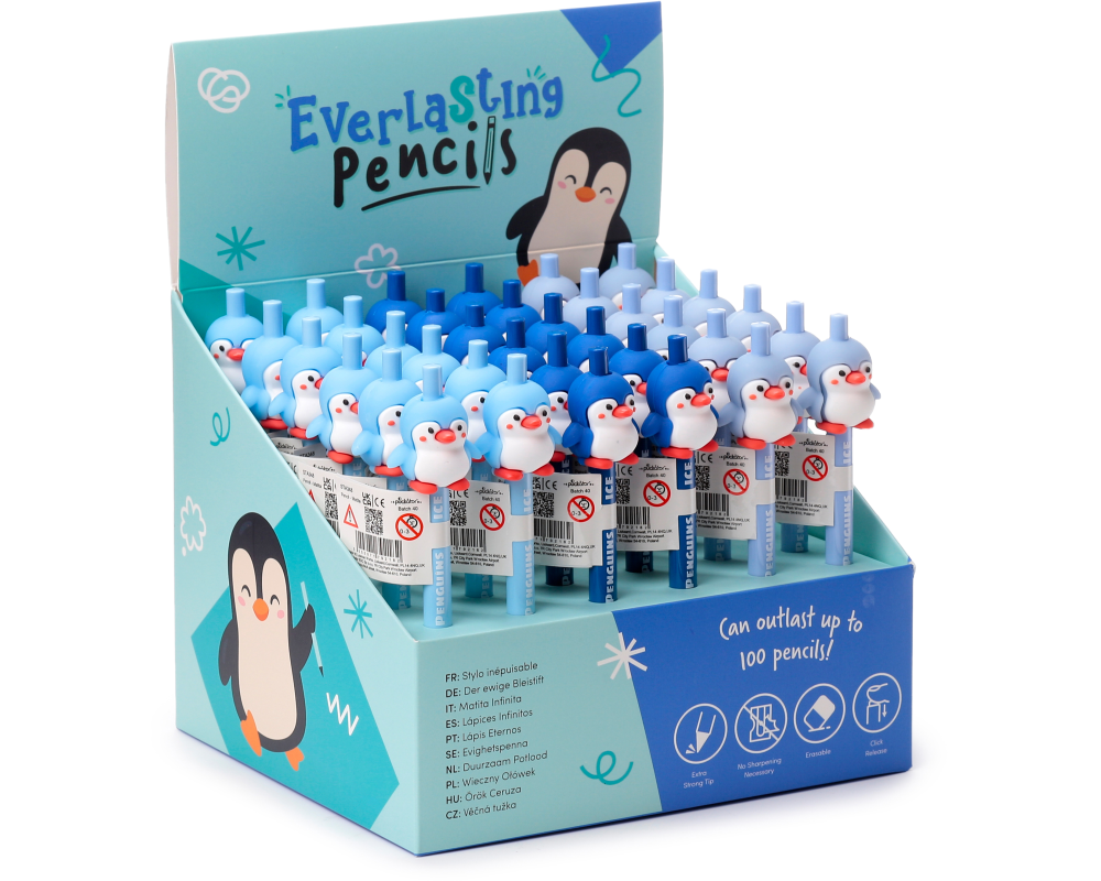 ROOST Bleistift Pinguin STA348 3 assortiert