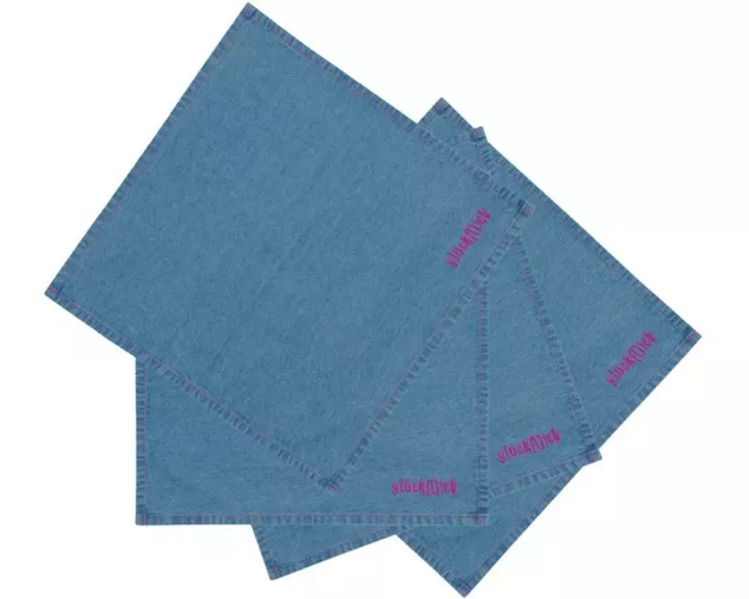 pad Stoffserviette Denim Glücklich 45 cm x 45 cm, 2 Stück