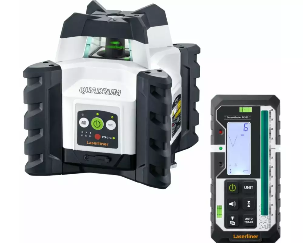 Laserliner Rotationslaser Quadrum Compact GT M300S Stativ-Set 0 m