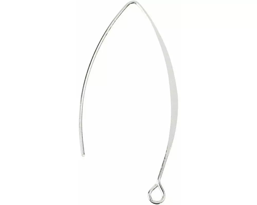 Creativ Company Ohrring 42 mm Versilbert, 4 Stk.