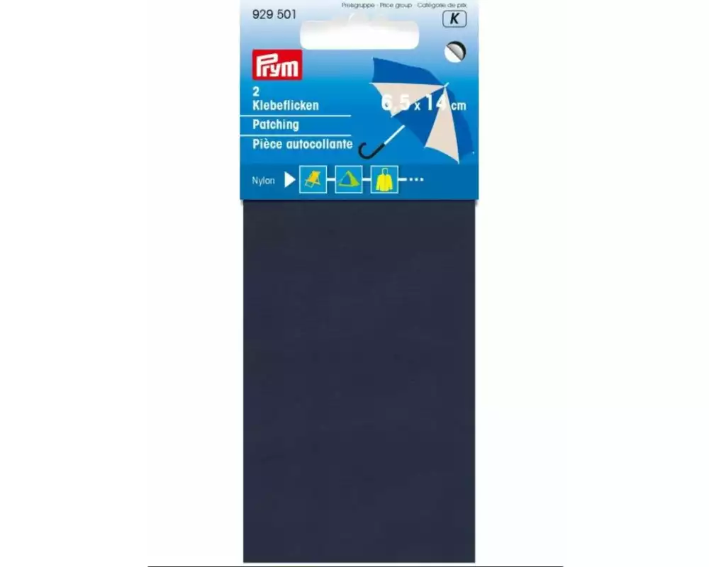 Prym Flickstoff 6.5 x 14 cm Nylon, Marineblau