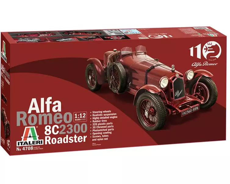 Italeri Bausatz Alfa Romeo 8C 2300 Roadster 1:12