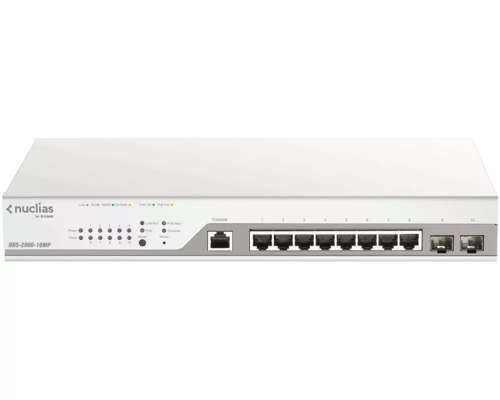 D-Link PoE+ Switch DBS-2000-10MP/E 10 Port