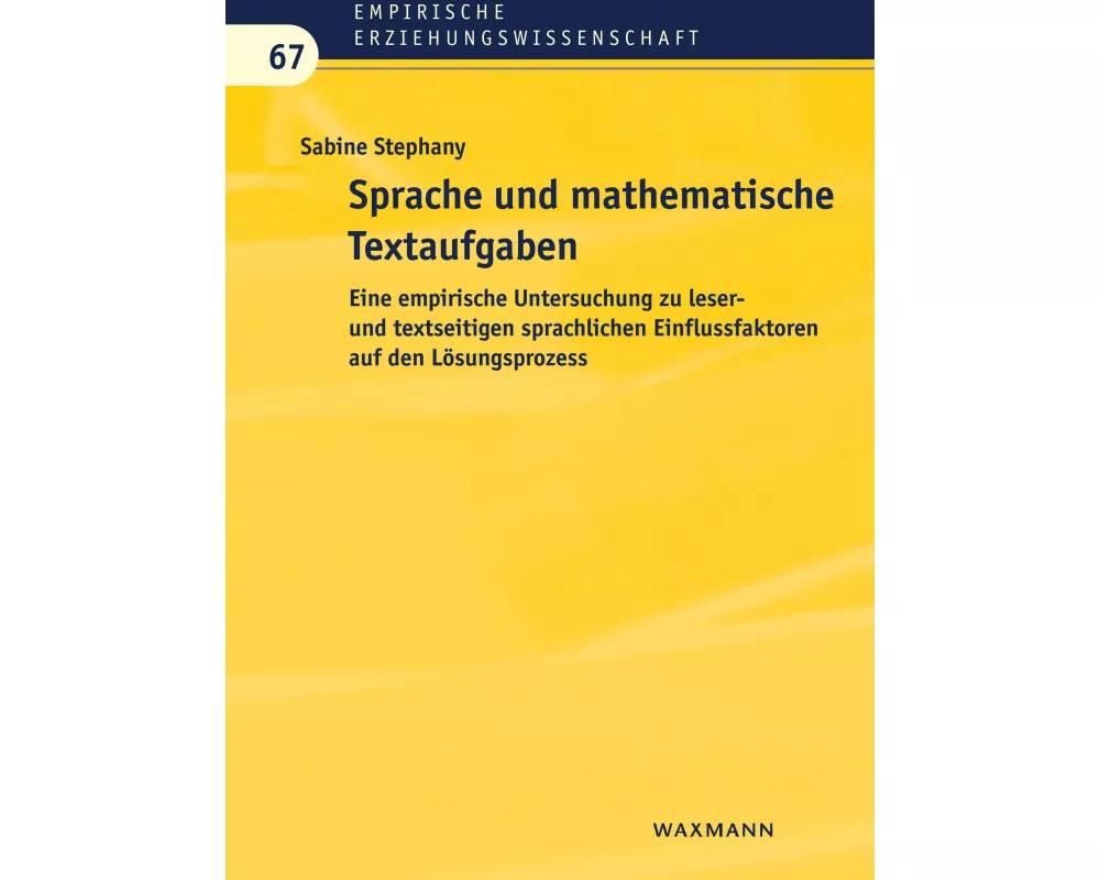 Sprache und mathematische Textaufgaben