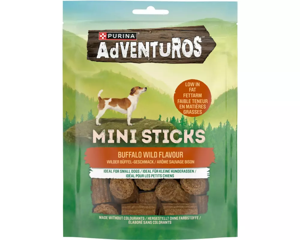 Purina AdVENTuROS Mini Sticks Büffel 90 g
