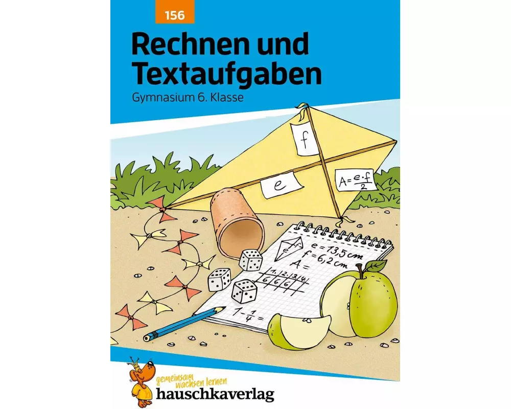 Rechnen und Textaufgaben - Gymnasium 6. Klasse, A5- Heft