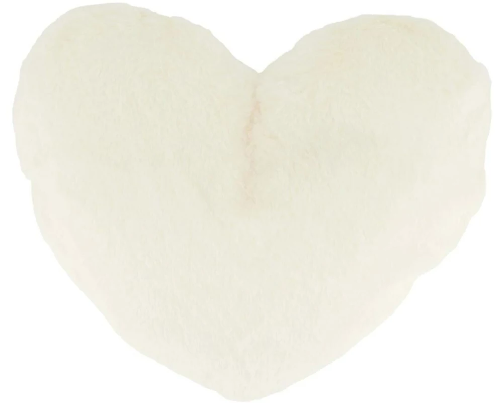 CHALET Chalet Kissen Cuddle Herz 28 x 40 cm, Weiss