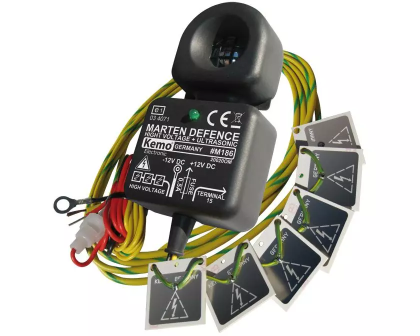 Kemo Marder-Abwehr 12 V/DC, Ultraschall, Elektroschock, Licht
