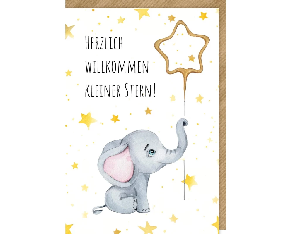 Braun + Company Glückwunschkarte Wunderkerze 11.5 x 17 cm