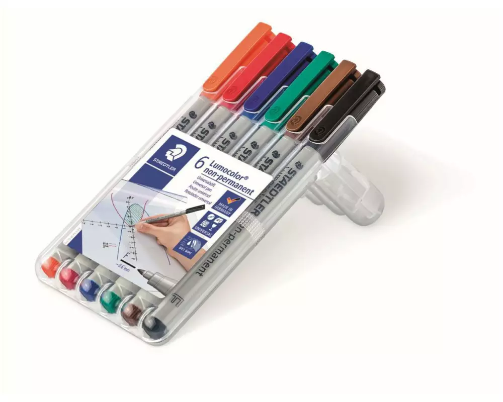 Staedtler Folienstift Lumocolor 316 F 6er-Set, wasserlöslich