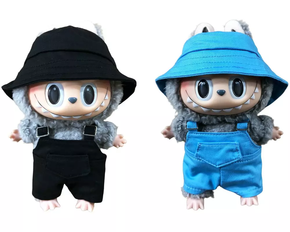 Nize Puppenkleidung Labubu Outfit Fischer, Schwarz/Blau