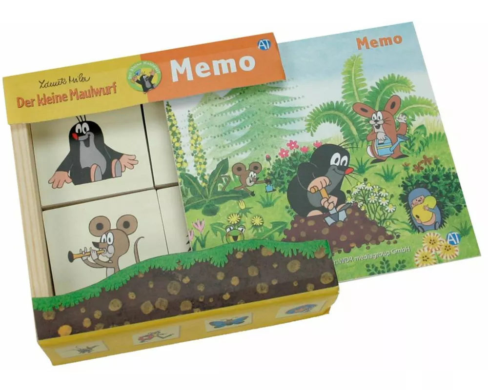 Holz-Memo "Der kleine Maulwurf"