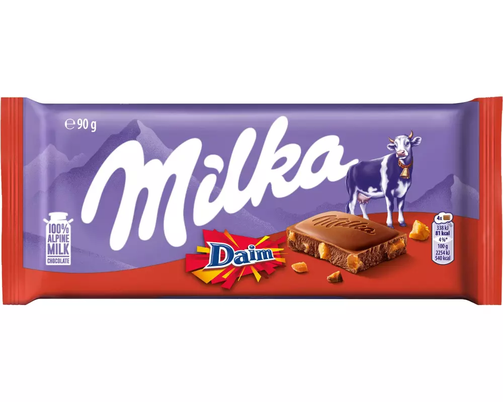 Milka Tafelschokolade Daim 90 g