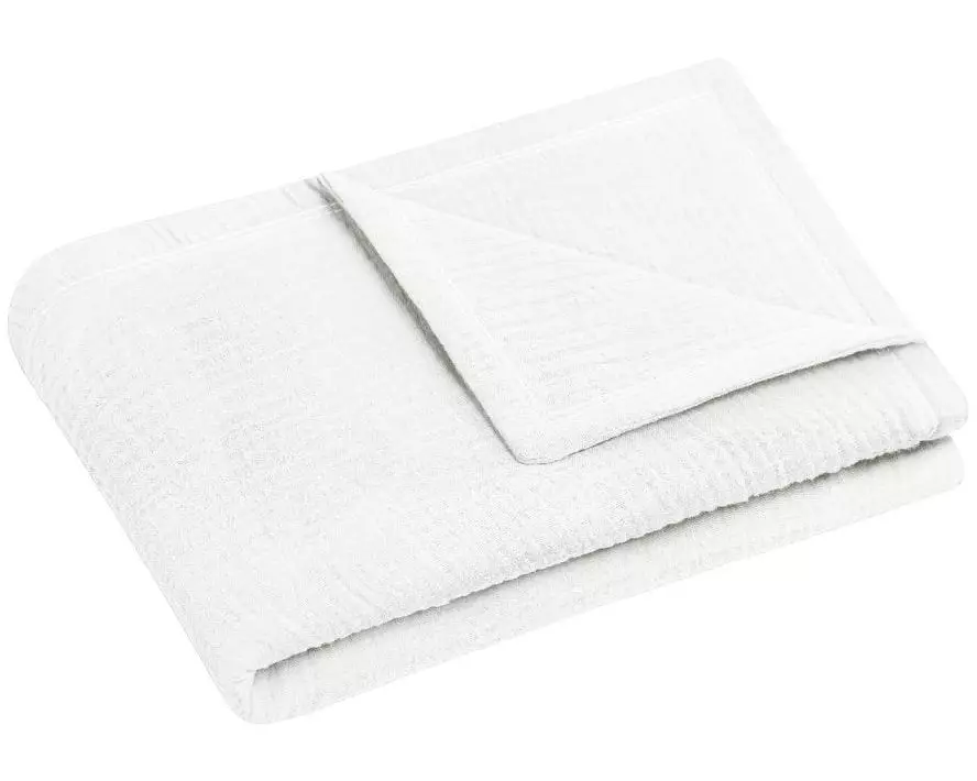 Julius Zöllner Kuscheldecke aus Baumwollmusselin Ivory 70 x 100 cm