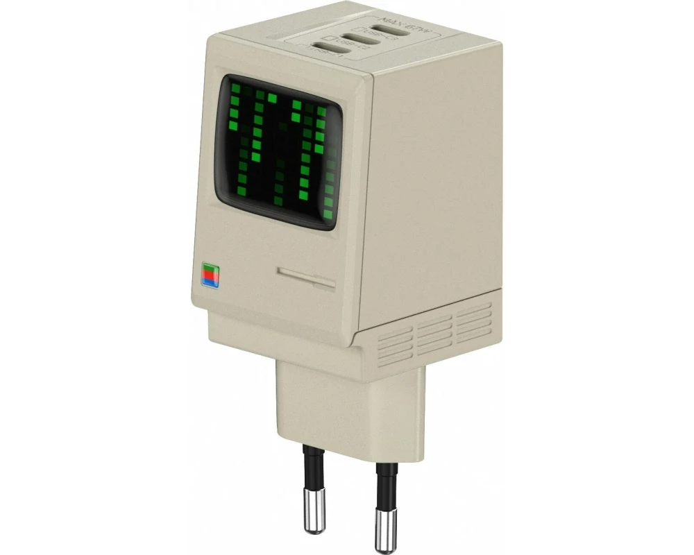 Sharge USB-Wandladegerät 67W GaN Retro
