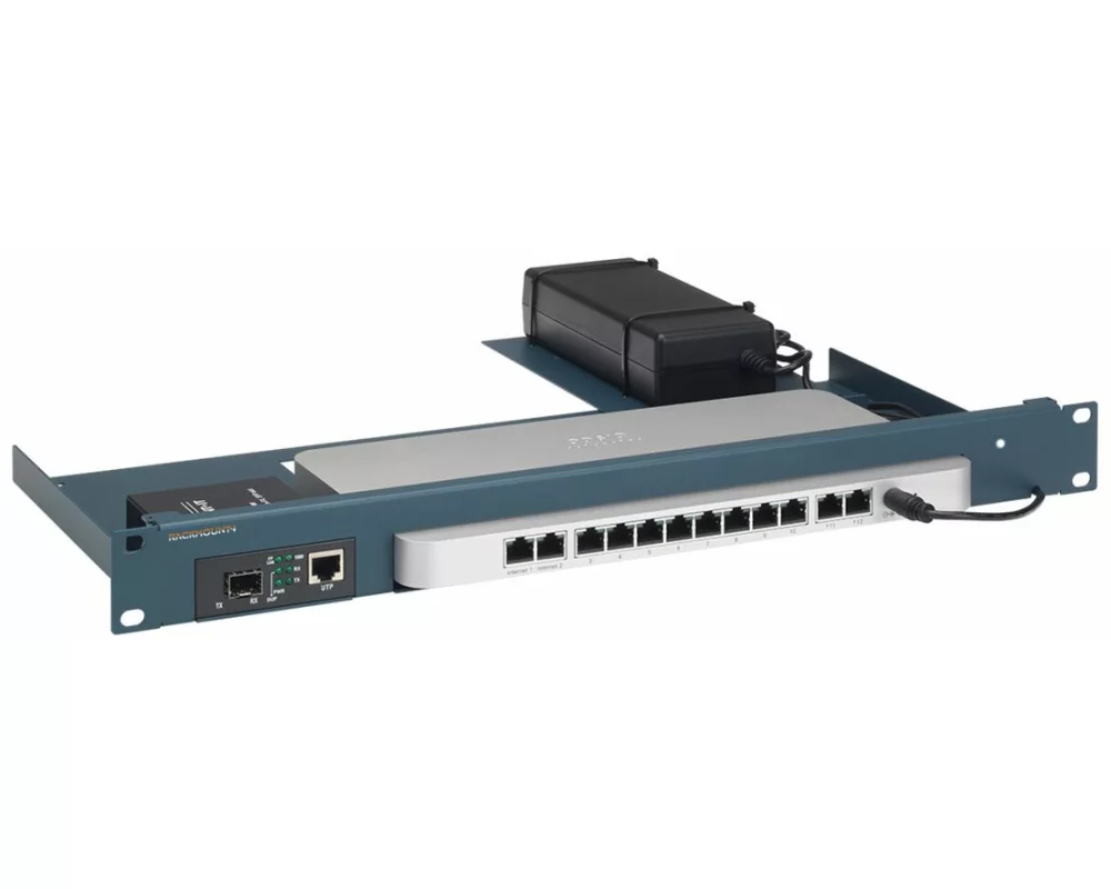 RACKMOUNT.IT RM Kit Cisco Meraki MX68/MX68W + Media Convertor