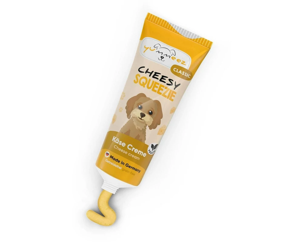 Yummeez Hunde-Nahrungsergänzung Squeezie Cheesy 75g
