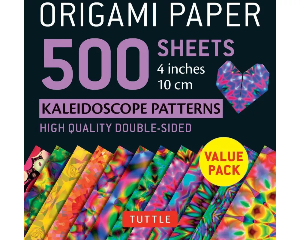 Origami Paper 500 sheets Kaleidoscope Patterns 4" (10 cm)