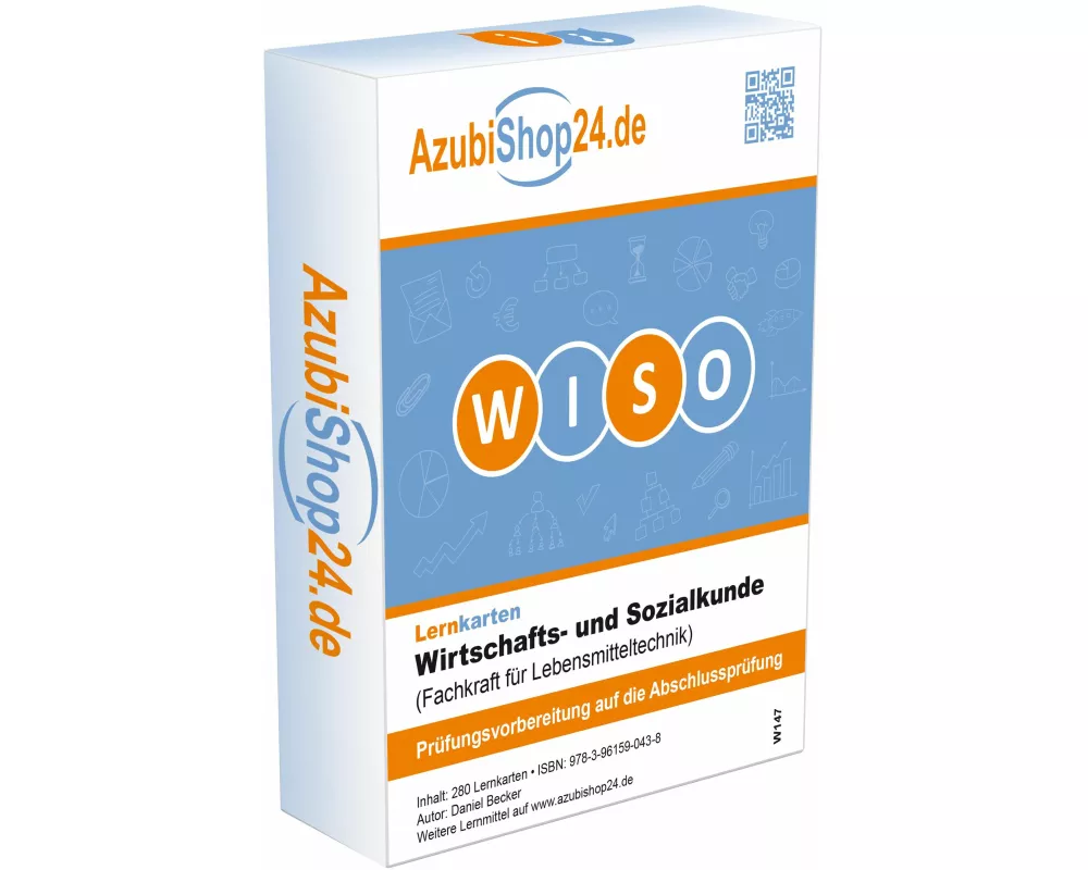 AzubiShop24.de Lernkarten Basis Wirtschafts- und Sozialkunde (Fachkraft für Lebensmitteltechnik)