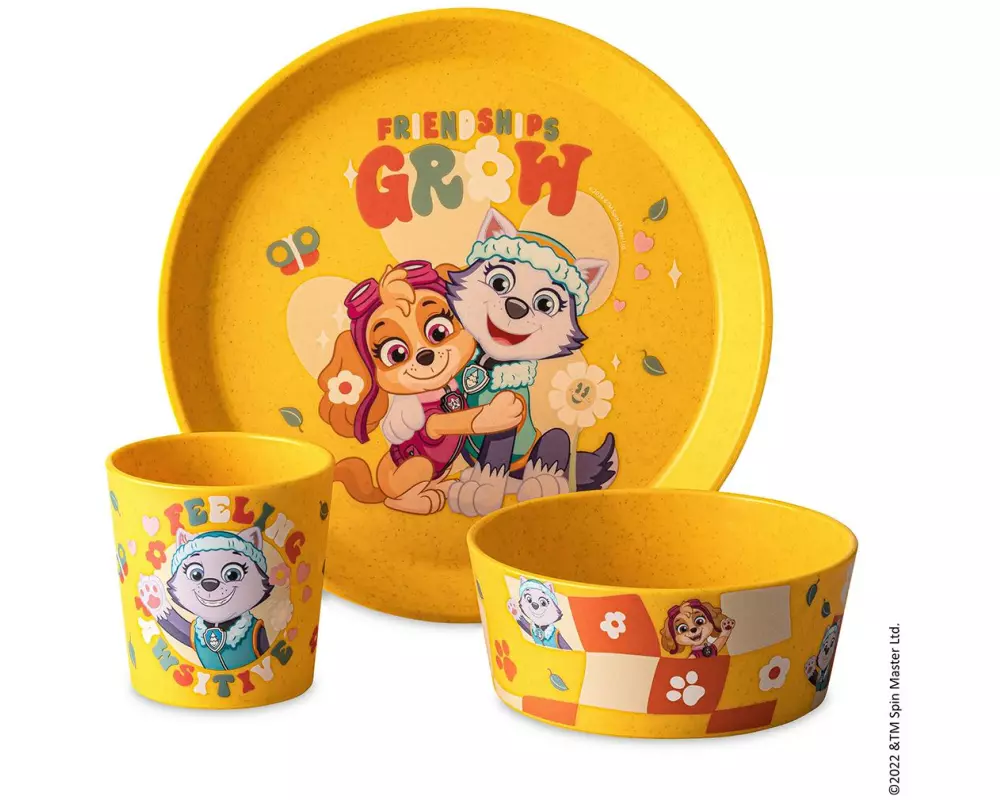 Koziol Kindergeschirrset CONNECT PAW PATROL honey yellow