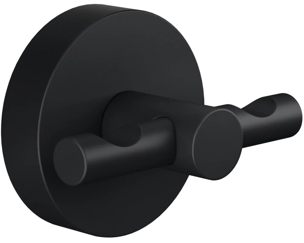 tesa Bademantelhaken Moon Black, Schwarz