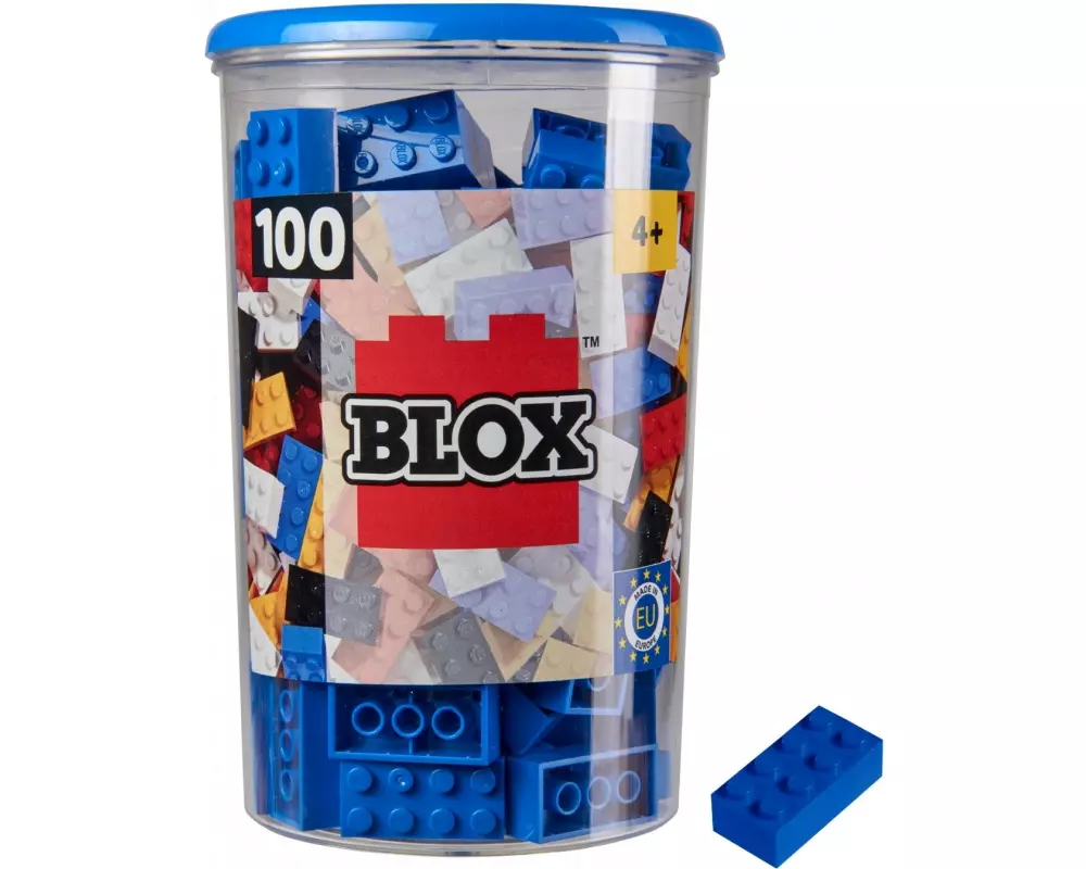 BLOX Bausteine 100 blaue 8er Steine