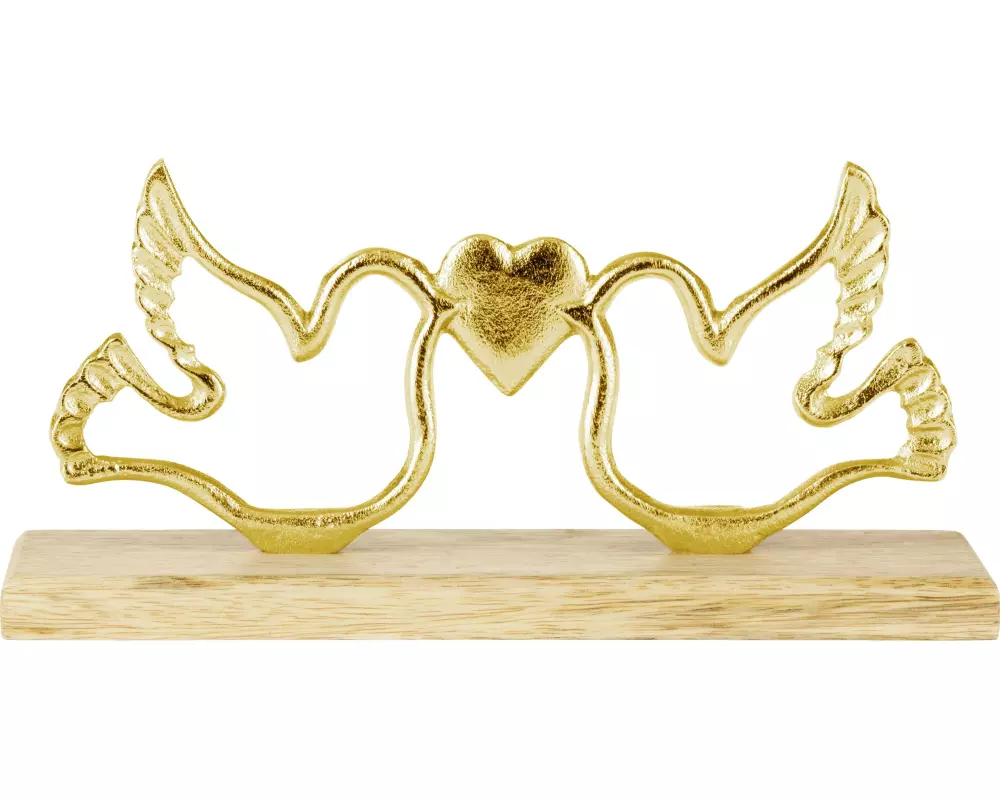 EGLO Aufsteller Amoatsy Tauben 13 cm, Braun, Gold