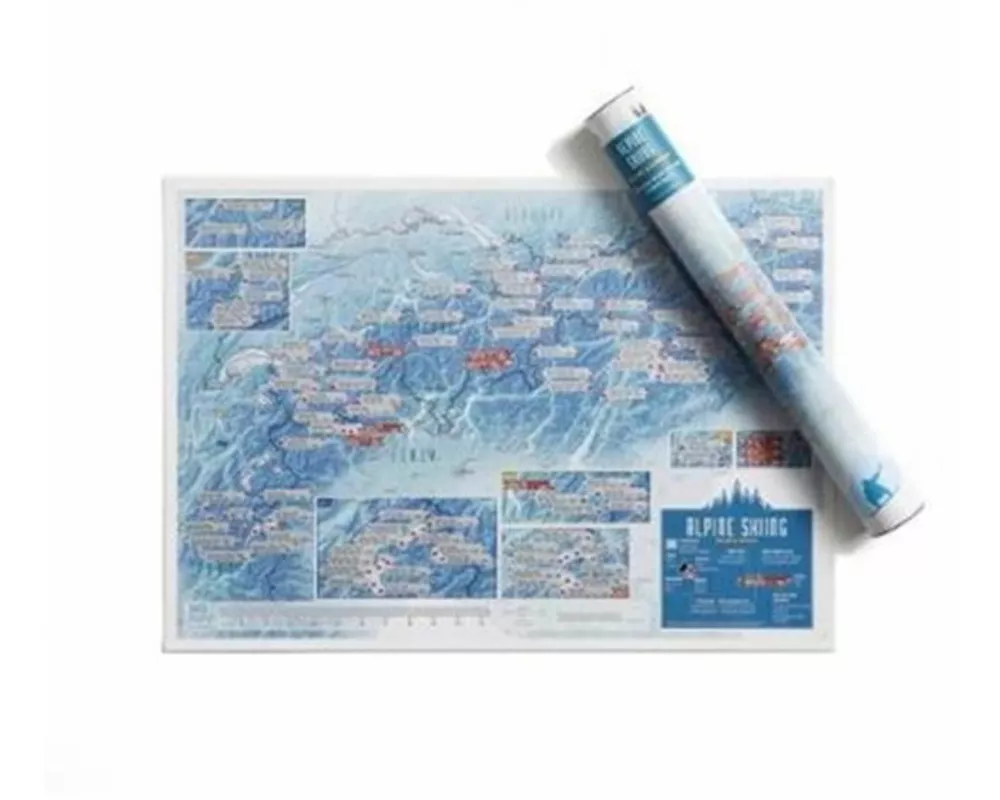 Alpine Skiing Collect and Scratch Print