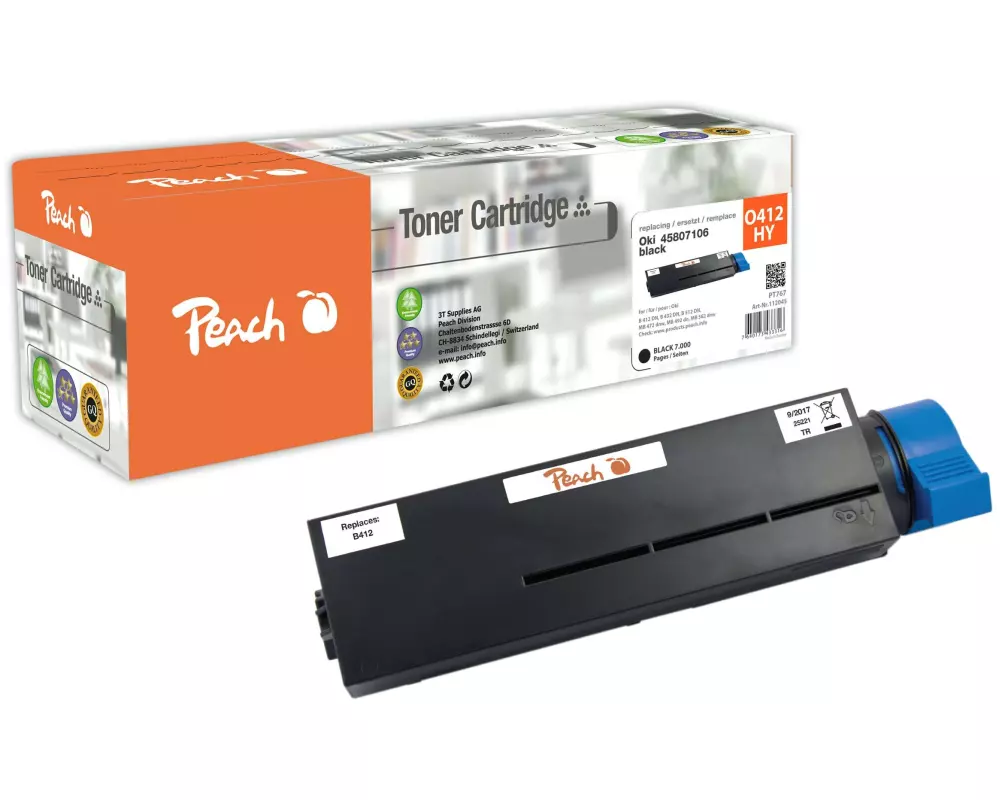 Peach Toner OKI 45807106 Black