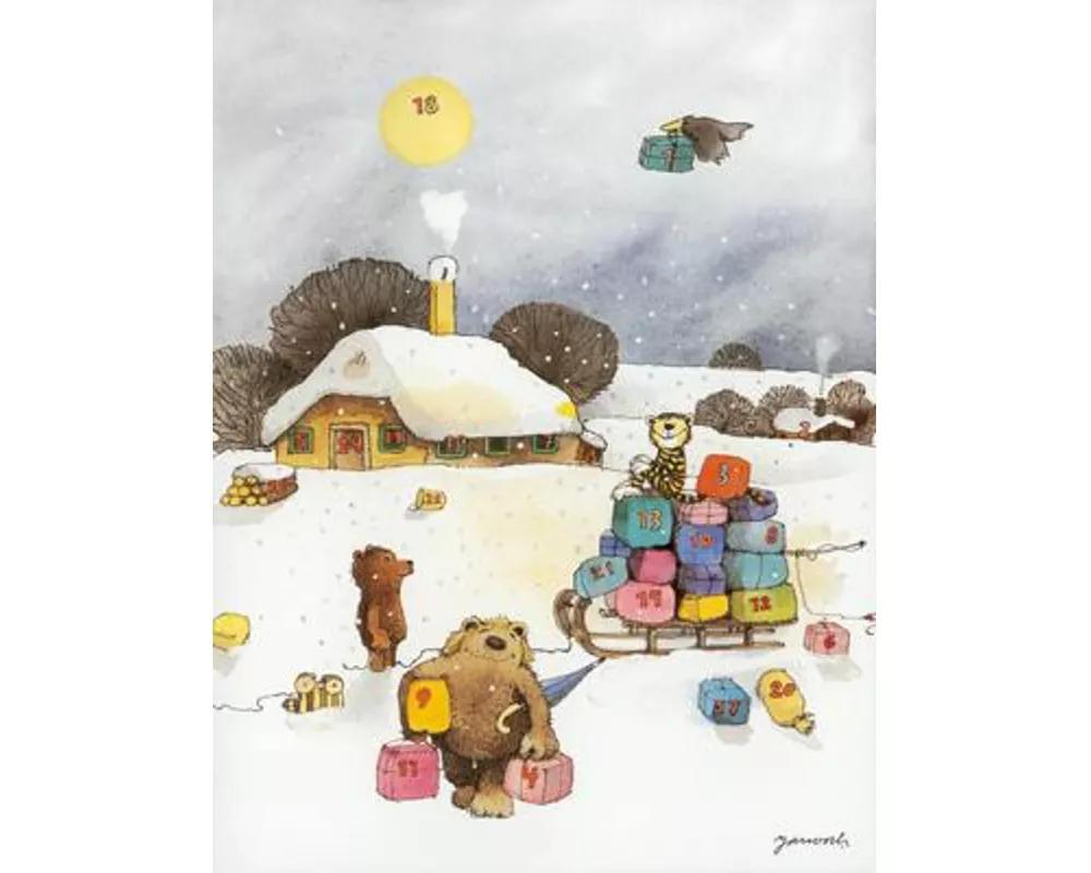 Janoschs Adventskalender "Schlittenfahrt"