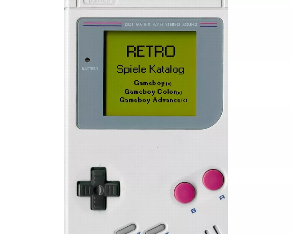 Retro - Spiele Katalog Gameboy
