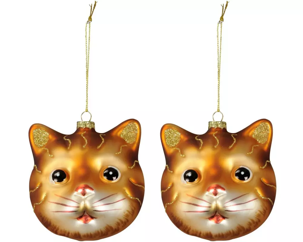 COCON Weihnachtsschmuck Katze, 2 Stück