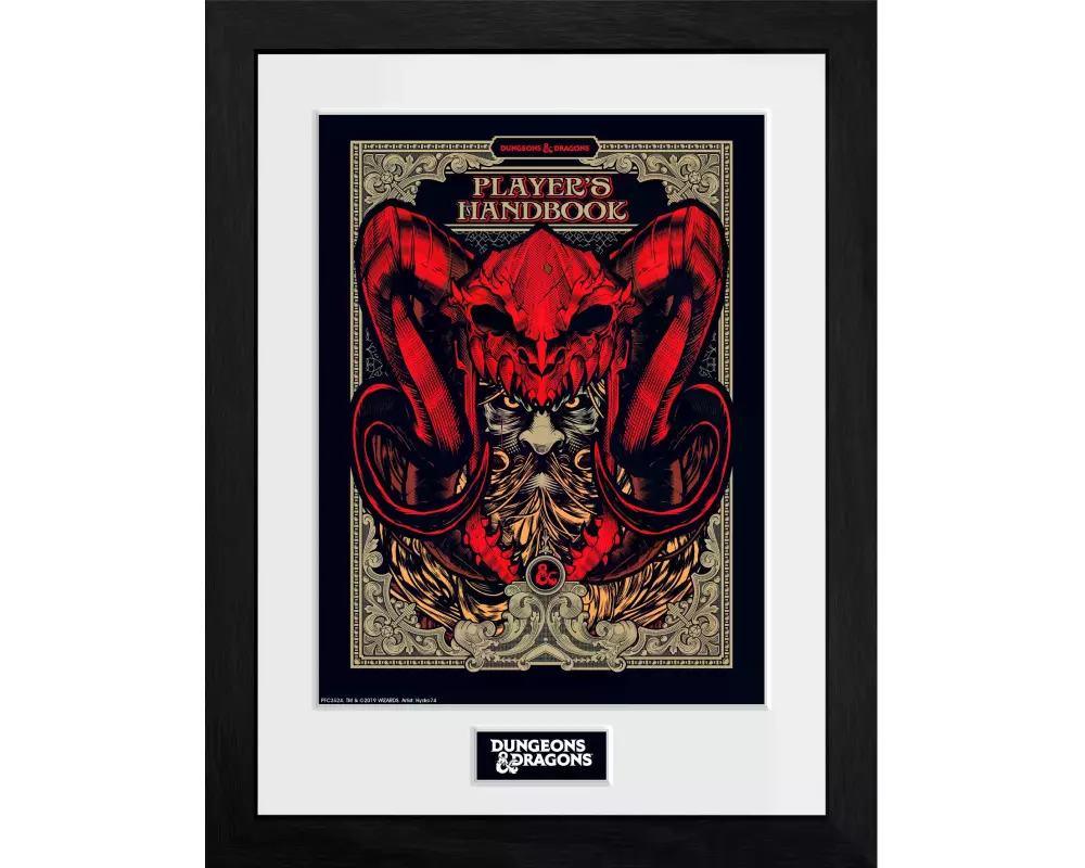 GB eye D&D Framed Print – Players Handbook 30 x 40 cm