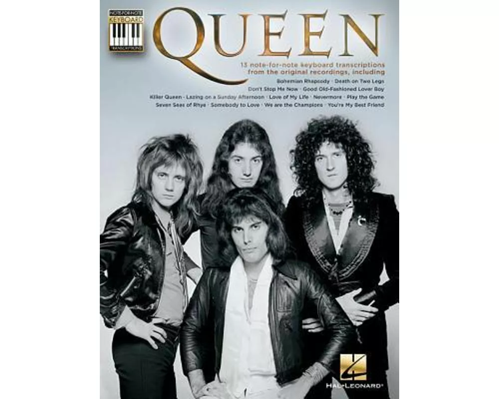 Note-For-Note Keyboard Transcriptions by Queen Authentic Sheet Music for Pianists 13 Classic Songs Including Bohemian Rhapsody, Somebody to Love Piano