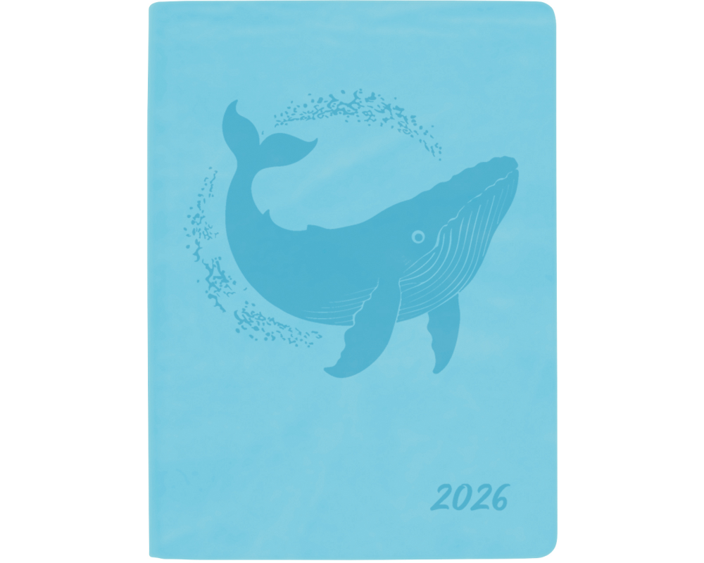 BIELLA Taschenagenda Memento 2026 825715060026U 1W/2S hellblau ML 10.1x14.2cm