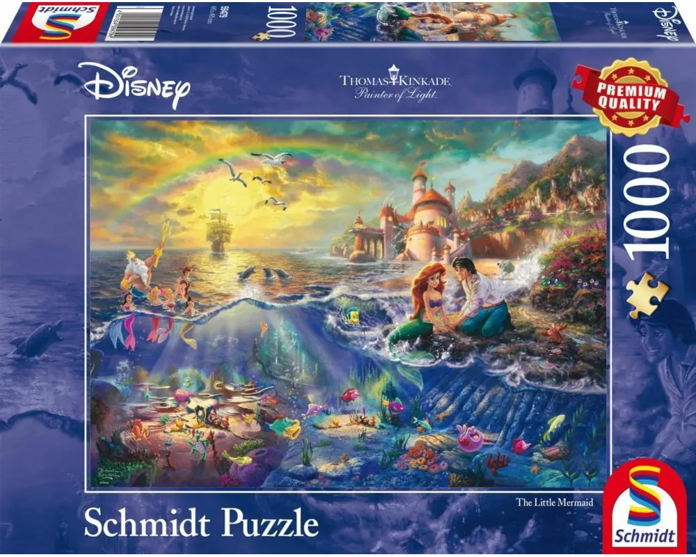 Thomas Kinkade, Disney Kleine Meerjungfrau Arielle. 1000 Teile Puzzle