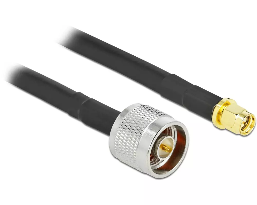 Delock Antennenkabel LMR/CFD300 N-Type zu SMA, 10 m