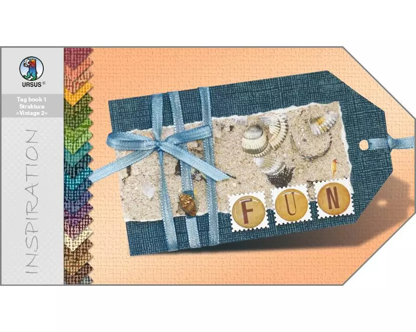 URSUS Fotokarton Vintage 2, 7.5 x 13 cm, 20 Blatt