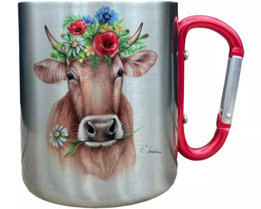 creanorm Edelstahltasse Blumenkuh 330ml