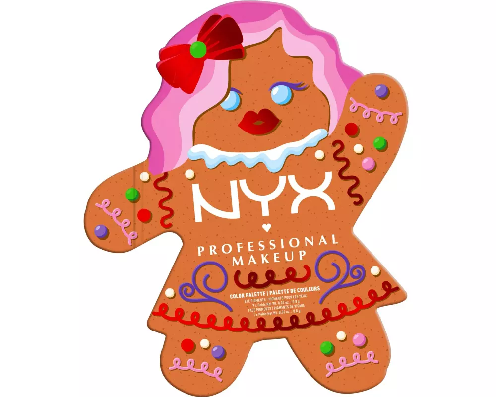 NYX Professional Makeup Lidschatten-Palette Holiday 2025 Gingerbraddie Color