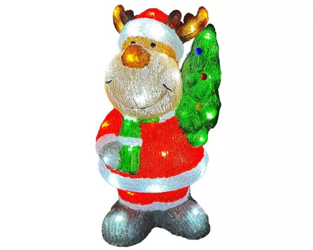 Dameco LED Outdoor Acryl Rentier 16 cm x 18 cm x 34 m