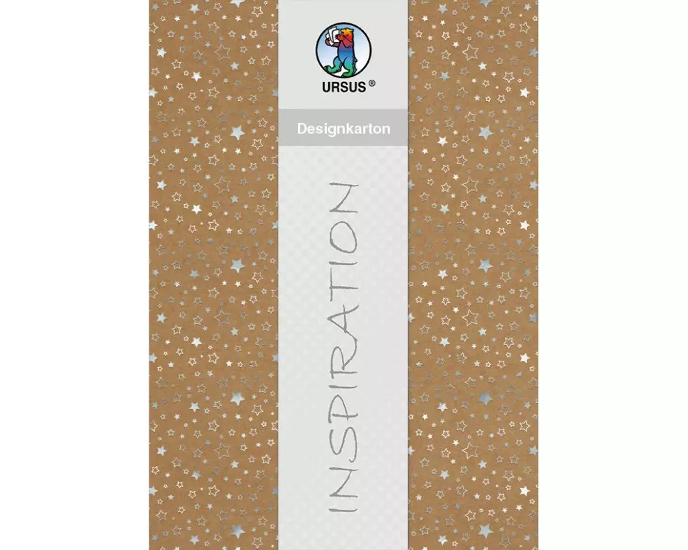 URSUS Designkarton Weihnachten Sterne A4, 250 g/m², 25 Blatt