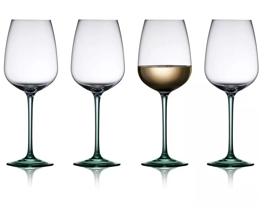 Lyngby Weingläser-Set Vienna Grün, 4 Stück, 53 cl