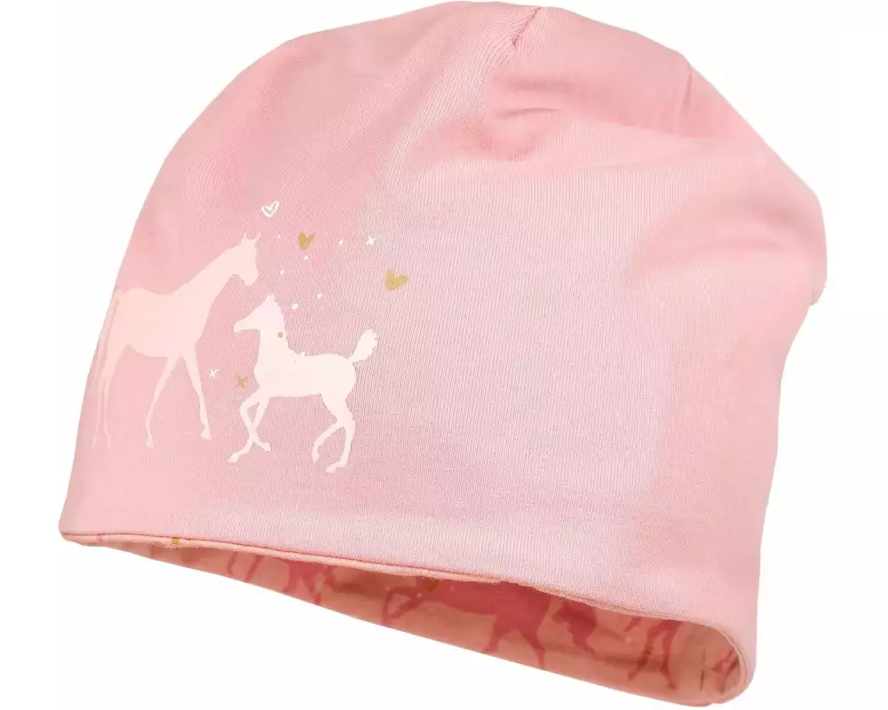 maximo Mütze Beanie reversible Horses Gr. 51 - 53
