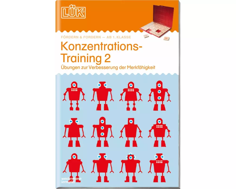 LÜK. Konzentrationstraining 2: Übungen zur Verbesserung der Merkfähigkeit