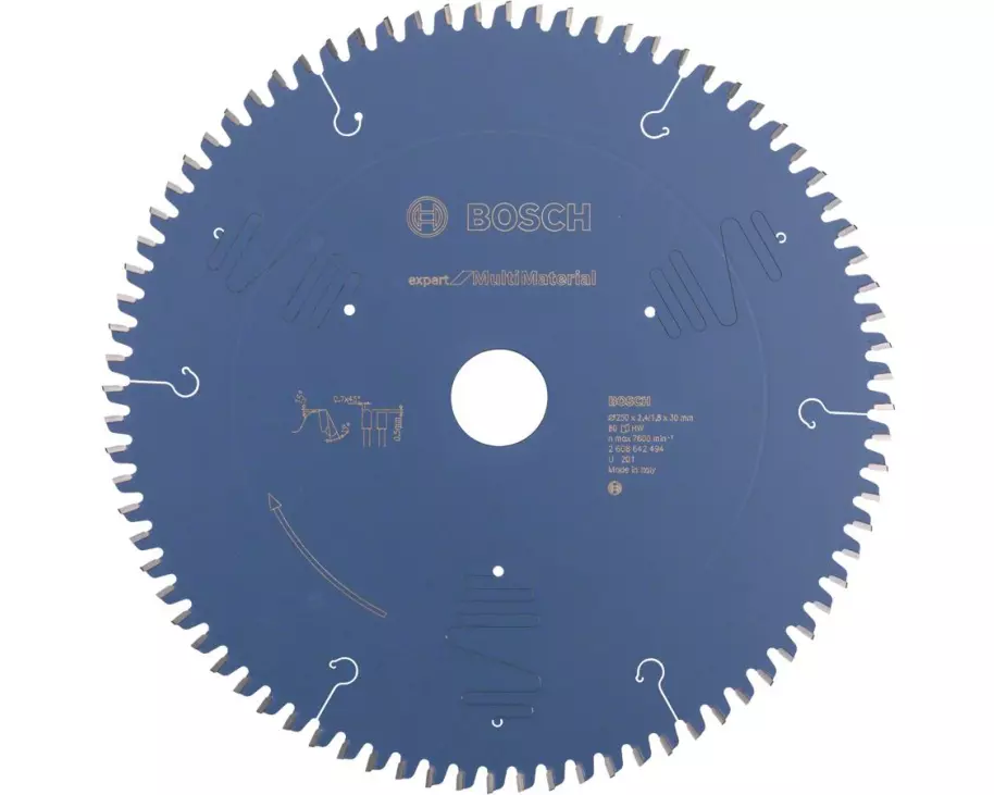 Bosch Professional Kreissägeblatt Expert for Wood, 250 x 30 x 2.4 mm, Z 80