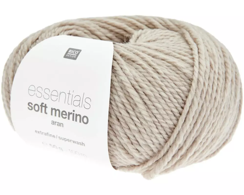 Rico Design Wolle Soft Merino aran 50 g, Camel