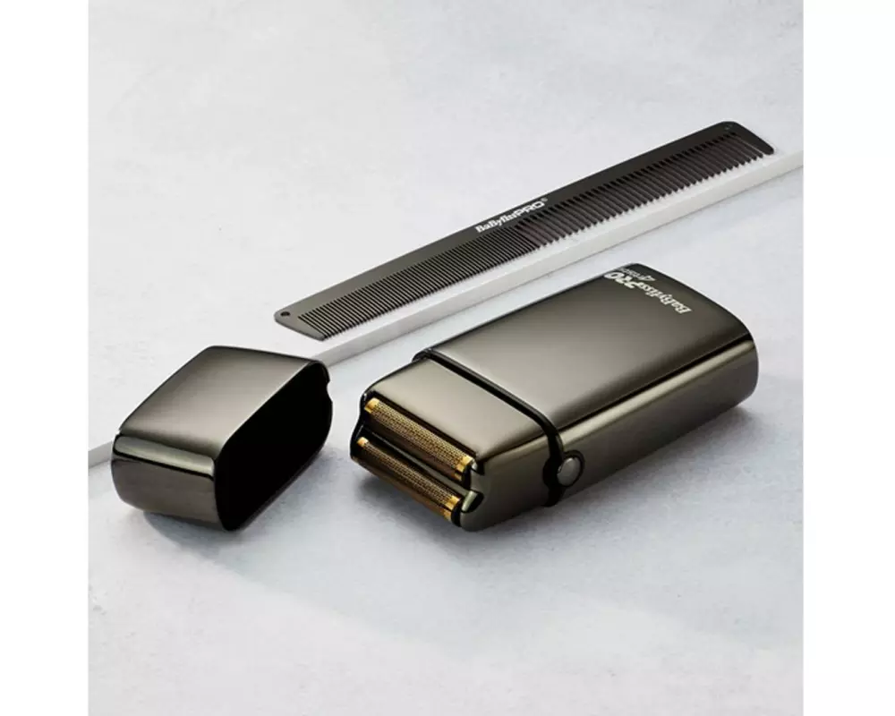BabylissPRO Professionelle Doppel Folienrasierer Gun 4Artists Grau